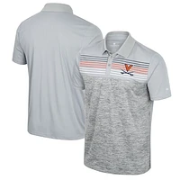 Men's Colosseum Gray Virginia Cavaliers Cybernetic Polo