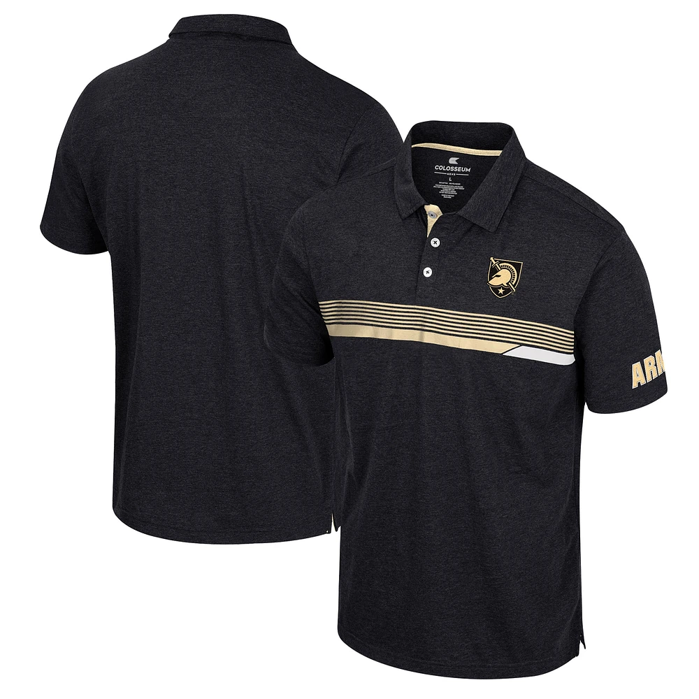 Men's Colosseum  Black Army Knights No Problemo Polo