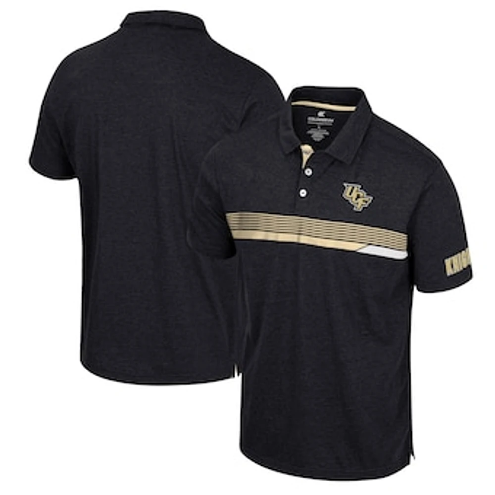 Men's Colosseum  Black UCF Knights No Problemo Polo