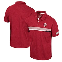 Men's Colosseum  Crimson Indiana Hoosiers No Problemo Polo