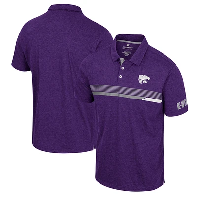 Men's Colosseum  Purple Kansas State Wildcats No Problemo Polo