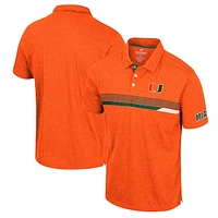 Men's Colosseum  Orange Miami Hurricanes No Problemo Polo