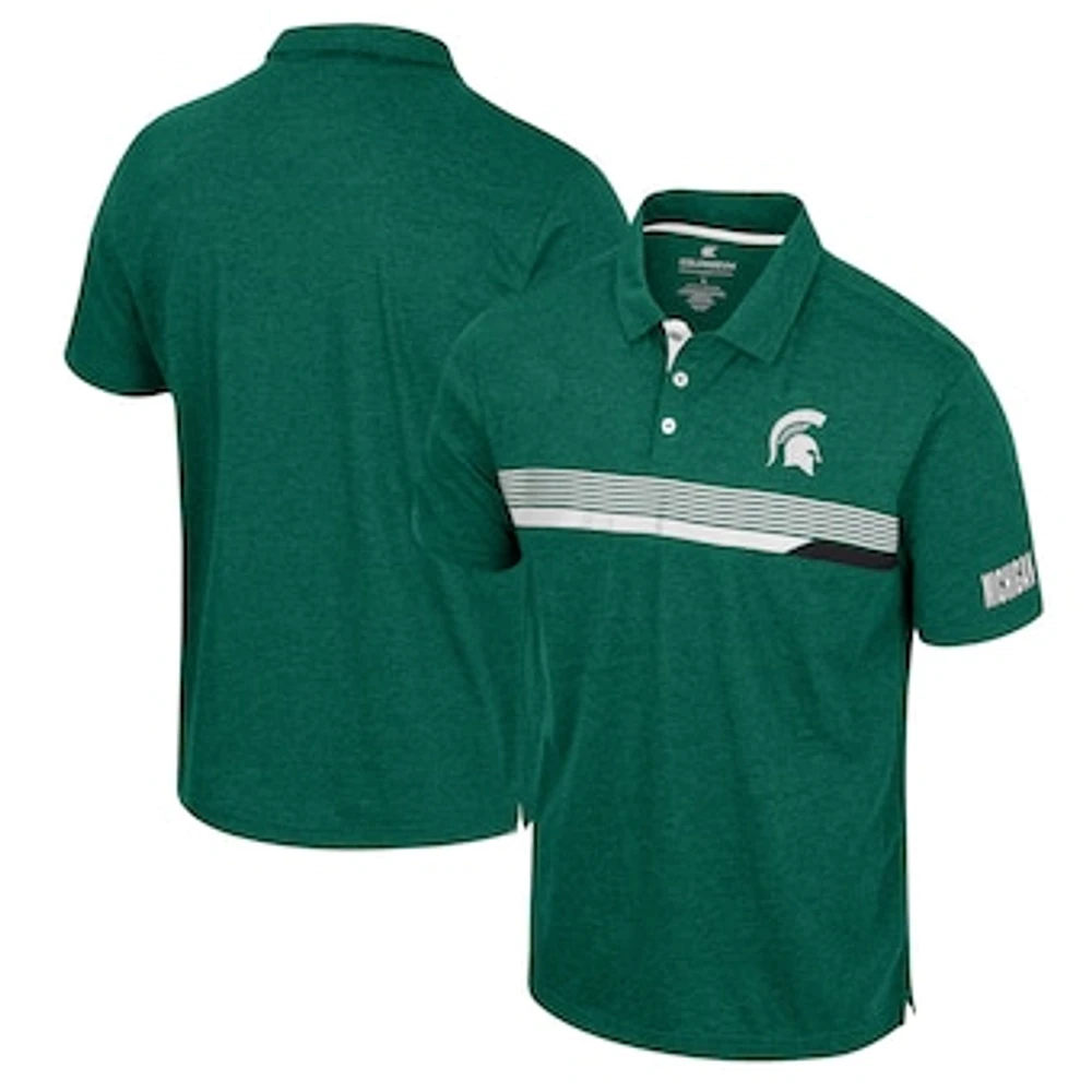 Men's Colosseum  Green Michigan State Spartans No Problemo Polo