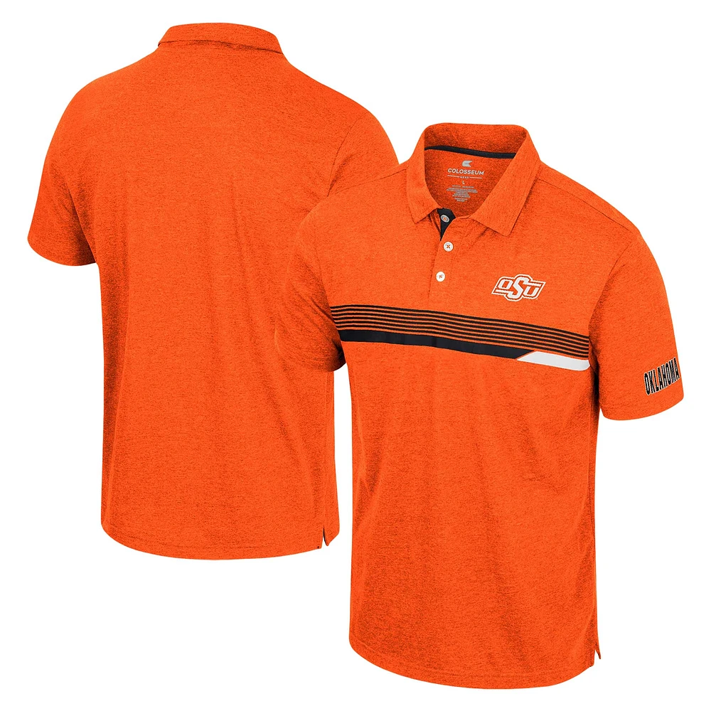 Men's Colosseum  Orange Oklahoma State Cowboys No Problemo Polo