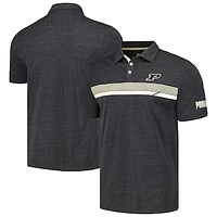 Men's Colosseum  Charcoal Purdue Boilermakers No Problemo Polo