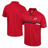 Men's Colosseum  Red Utah Utes No Problemo Polo