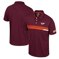 Men's Colosseum  Maroon Virginia Tech Hokies No Problemo Polo