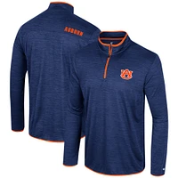 Men's Colosseum Navy Auburn Tigers Wright Quarter-Zip Windshirt