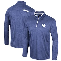 Men's Colosseum Royal Kentucky Wildcats Wright Quarter-Zip Windshirt