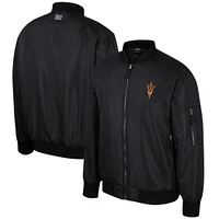 Men's Colosseum  Black Arizona State Sun Devils Full-Zip Bomber Jacket