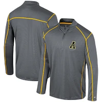 Men's Colosseum Black Appalachian State Mountaineers Cameron Quarter-Zip Windshirt