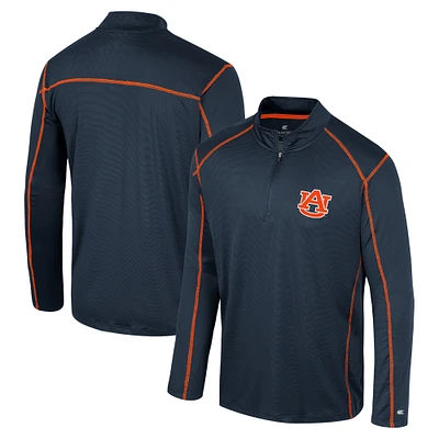 Men's Colosseum Navy Auburn Tigers Cameron Quarter-Zip Windshirt