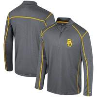 Men's Colosseum Black Baylor Bears Cameron Quarter-Zip Windshirt