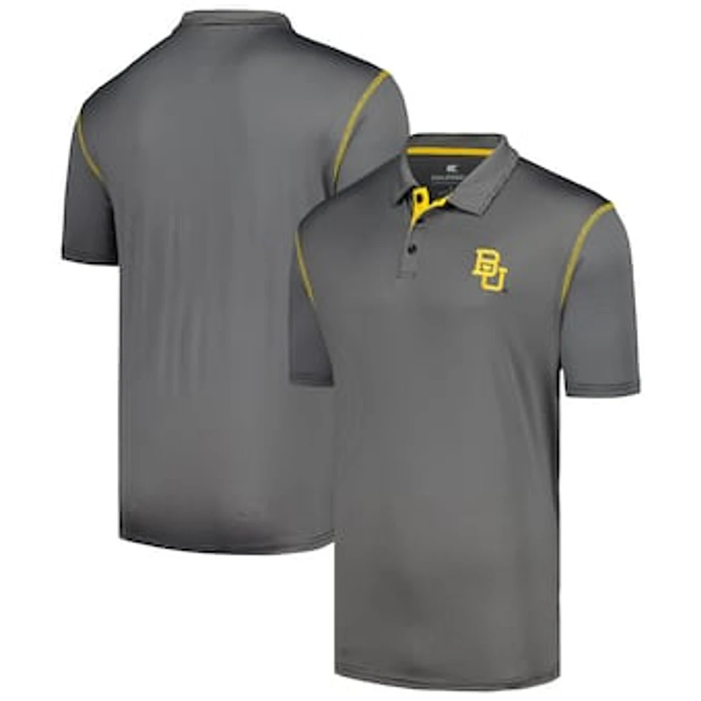 Men's Colosseum  Black Baylor Bears Cameron Polo