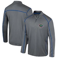 Men's Colosseum Charcoal Florida Gators Cameron Quarter-Zip Windshirt