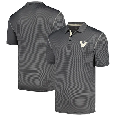 Men's Colosseum  Black Vanderbilt Commodores Cameron Polo