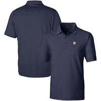 Men's Cutter & Buck  Navy Houston Astros Forge Pencil Stripe Stretch Polo