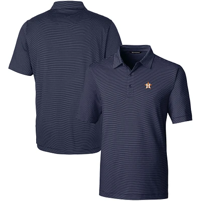 Men's Cutter & Buck  Navy Houston Astros Forge Pencil Stripe Stretch Polo
