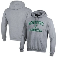 Men's Champion Michigan State Spartans Gymnastics Icon Powerblend Pullover Hoodie