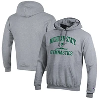 Men's Champion Michigan State Spartans Gymnastics Icon Powerblend Pullover Hoodie