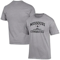 Men's Champion  Gray Missouri Tigers Gymnastics Icon T-Shirt