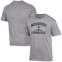 Men's Champion  Gray Missouri Tigers Gymnastics Icon T-Shirt