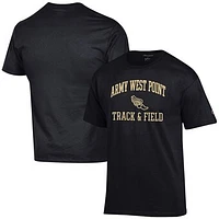 Men's Champion  Black Army Knights Track & Field Icon T-Shirt