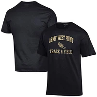 Men's Champion  Black Army Knights Track & Field Icon T-Shirt