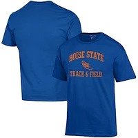 Men's Champion  Royal Boise State Broncos Track & Field Icon T-Shirt