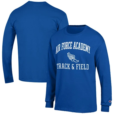 Men's Champion  Royal Air Force Falcons Track & Field Icon Long Sleeve T-Shirt