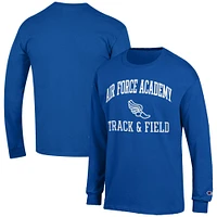 Men's Champion  Royal Air Force Falcons Track & Field Icon Long Sleeve T-Shirt