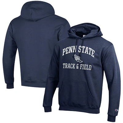 Men's Champion  Navy Penn State Nittany Lions Track & Field Icon Powerblend Pullover Hoodie