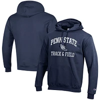 Men's Champion  Navy Penn State Nittany Lions Track & Field Icon Powerblend Pullover Hoodie