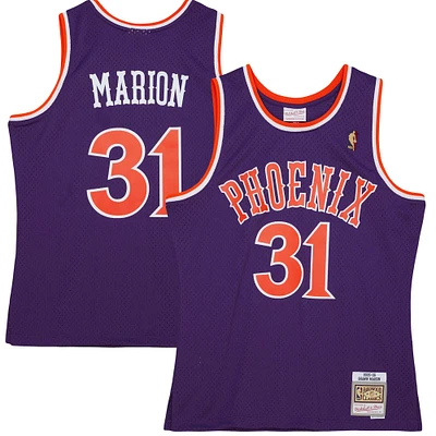 Men's Mitchell & Ness Shawn Marion Purple Phoenix Suns 2001/02 Hardwood Classics Swingman Jersey