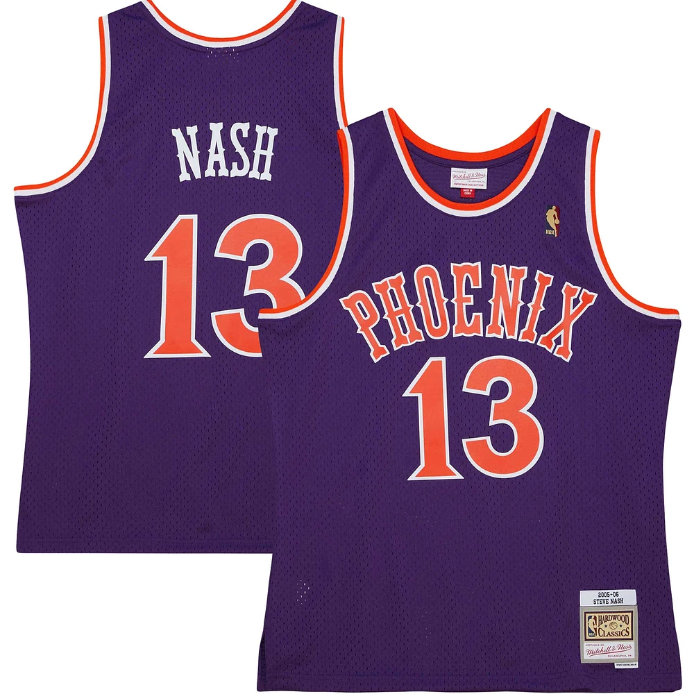 Men's Mitchell & Ness Steve Nash Purple Phoenix Suns 2001/02 Hardwood Classics Swingman Jersey