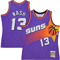 Men's Mitchell & Ness Steve Nash Purple Phoenix Suns Hardwood Classics 1996/97 Tropical Swingman Jersey