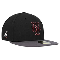 Men's New Era Black York Mets MLB x Staple Collection 59FIFTY Fitted Hat