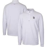 Men's Cutter & Buck San Diego Padres Traverse Stretch Quarter-Zip Pullover Top