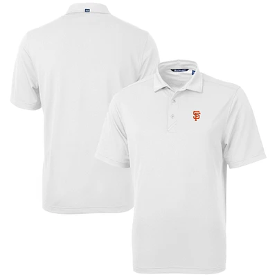 Men's Cutter & Buck  White San Francisco Giants Virtue Eco Pique Recycled Polo