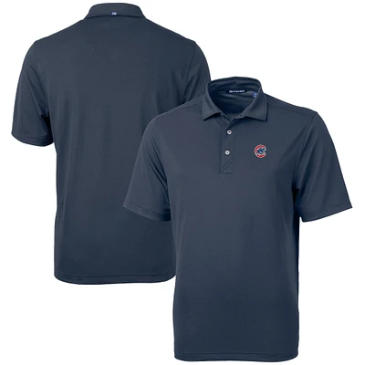 Men's Cutter & Buck  Navy Chicago Cubs Virtue Eco Pique Recycled Polo