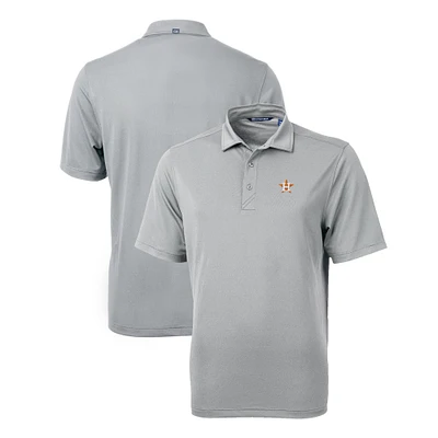 Men's Cutter & Buck  Gray Houston Astros Virtue Eco Pique Recycled Polo