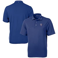 Men's Cutter & Buck  Royal Texas Rangers Big Tall Virtue Eco Pique Recycled Polo