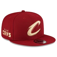 Men's New Era  Wine Cleveland Cavaliers 2023/24 City Edition Alternate 9FIFTY Snapback Adjustable Hat