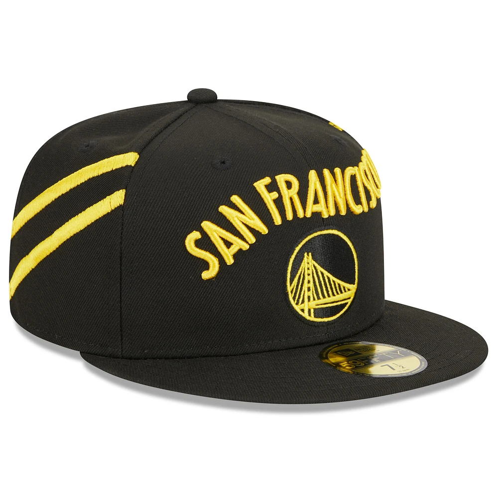 Men's New Era  Black Golden State Warriors 2023/24 City Edition 59FIFTY Fitted Hat