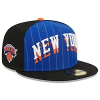 Men's New Era  Blue/Black New York Knicks 2023/24 City Edition 59FIFTY Fitted Hat