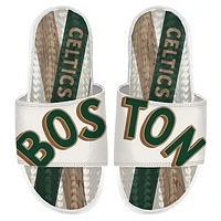 Men's ISlide  White Boston Celtics 2023/24 City Edition Gel Slide Sandals