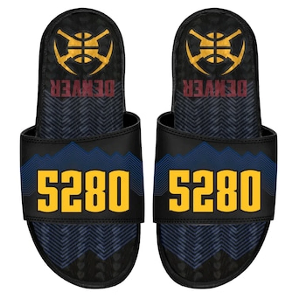 Men's ISlide  Black Denver Nuggets 2023/24 City Edition Gel Slide Sandals