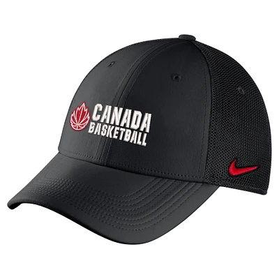 Men's Nike Black Canada Basketball Mesh Swoosh Flex Hat