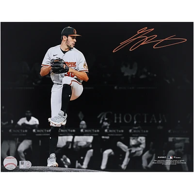 Grayson Rodriguez Baltimore Orioles Autographed 11" x 14" MLB Debut Spotlight Photograph