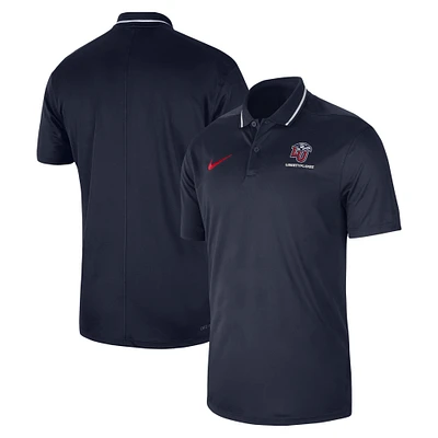 Men's Nike Navy Liberty Flames 2023 Sideline Coaches Performance Polo